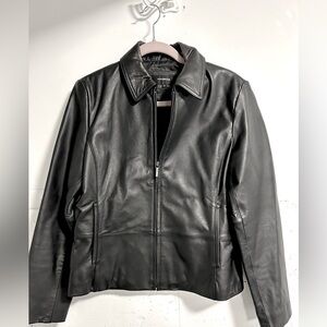 Colebrook Black Leather Jacket